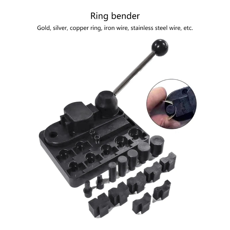 Multi-function Handtool Small Ring Bending Press Brake Machine Rounding Machine Forming Rolling Machine Gold Repair Tool P15F