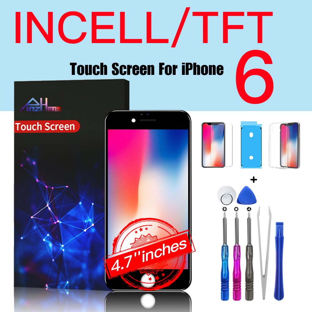PINZHNEG Original High Quality INCELL LCD OEM For iPhone 6 Display 6S 7 8 PLUS SE 2020 Replacement Screen 10 Years Warranty