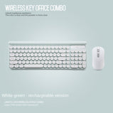 Wireless keyboard and mouse set Charging office mute key and mouse set