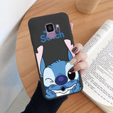 For Samsung Galaxy S9 S 9 Plus Camera Protect Soft Cover Silicone Cute Cartoon Lilo Stitch Phone Case Funda For Samsung S9+ Capa