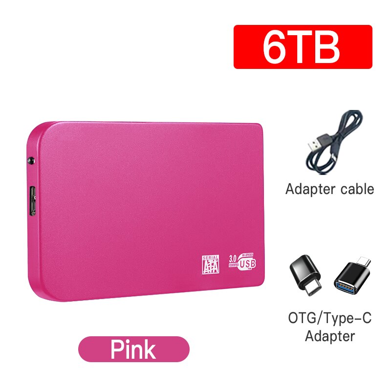 Original Hard Drive Portable SSD 1TB 2TB Solid State External Drive USB3.0 Interface High-speed Hard Disk for Notebook/Desktop