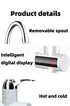 Electric Water Heater Bathroom Kitchen Instant Hot Water Tap Faucet Tankless Instant Hot Water Faucet 3000W 3S Fast heat