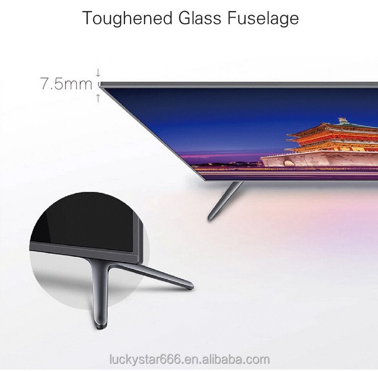 Most popular ready stock flat screen slim 4k UHD frameless toughened glass smart tv oled panel tv 55 inch led lcd television