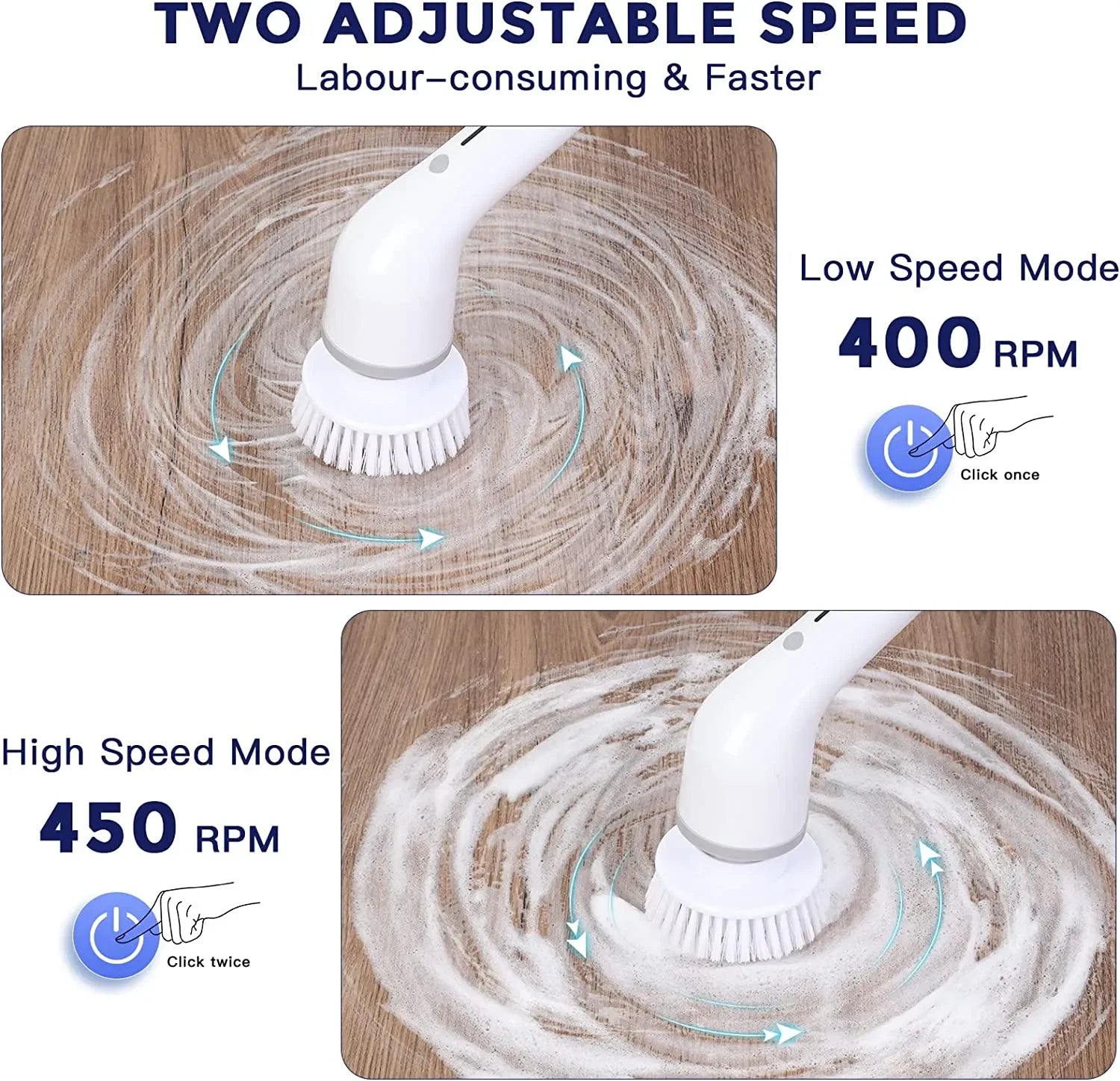 AliExpress Collection 8-in-1 Multifunctional Electric Cleaning Brush USB Charging Bathroom Wash Brush Kitchen Cleaning Tool