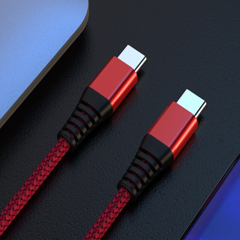 0.3m/1.2m/1.8m Usb Type C To Type-C Cable Usb C Cabel PD Fast Charger for Samsung S21 FE S22 Ultra S20 A33 A53 A73 Galaxy Tab S8