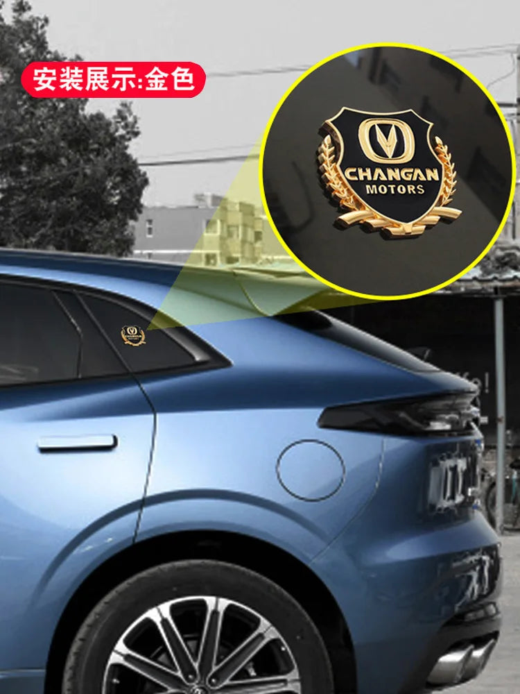 For Changan unik uni-k 2020-22 Car Body Decoration Metal Sticker Side Logo Car Window Maisui Logo