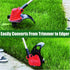 Cordless Lawn Mower Adjustable Grass Cutter Length Telescopic with LCD Display Grass Trimmer Pruning Compatible With Makita 18V