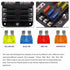 12V 32V Power Distribution Panel LED Warning Indicator Car Boat Fuse Box Holder With Plastic Cover