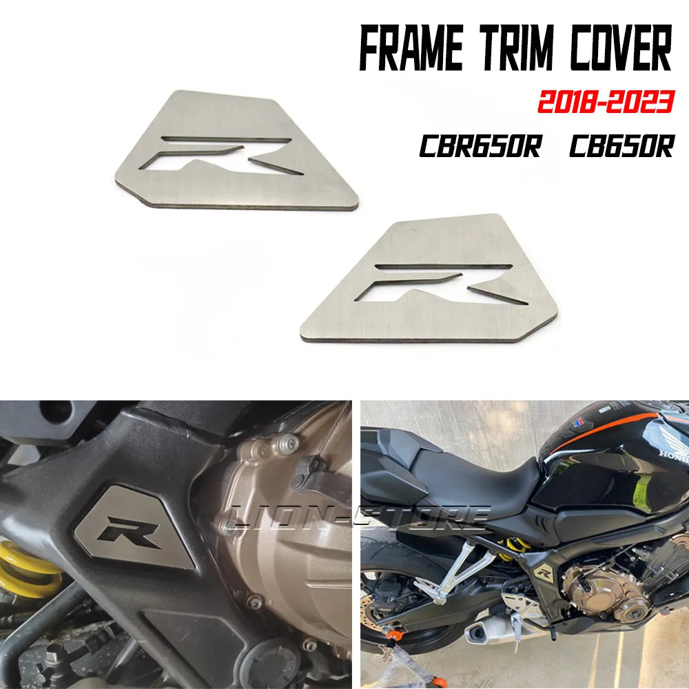 FOR HONDA CBR650R CB650R CBR 650R CB 650R 2018 2019 2020 2021 2022 2023 Motorcycle accessories Frame trim cover stainless steel