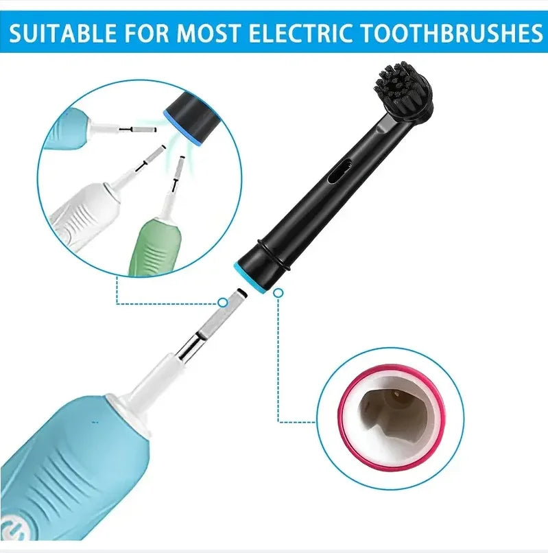 4/8/12/16/20PCS Black Charcoal Toothbrush Heads SB-17A Compatible With Oral B Electric Toothbrush