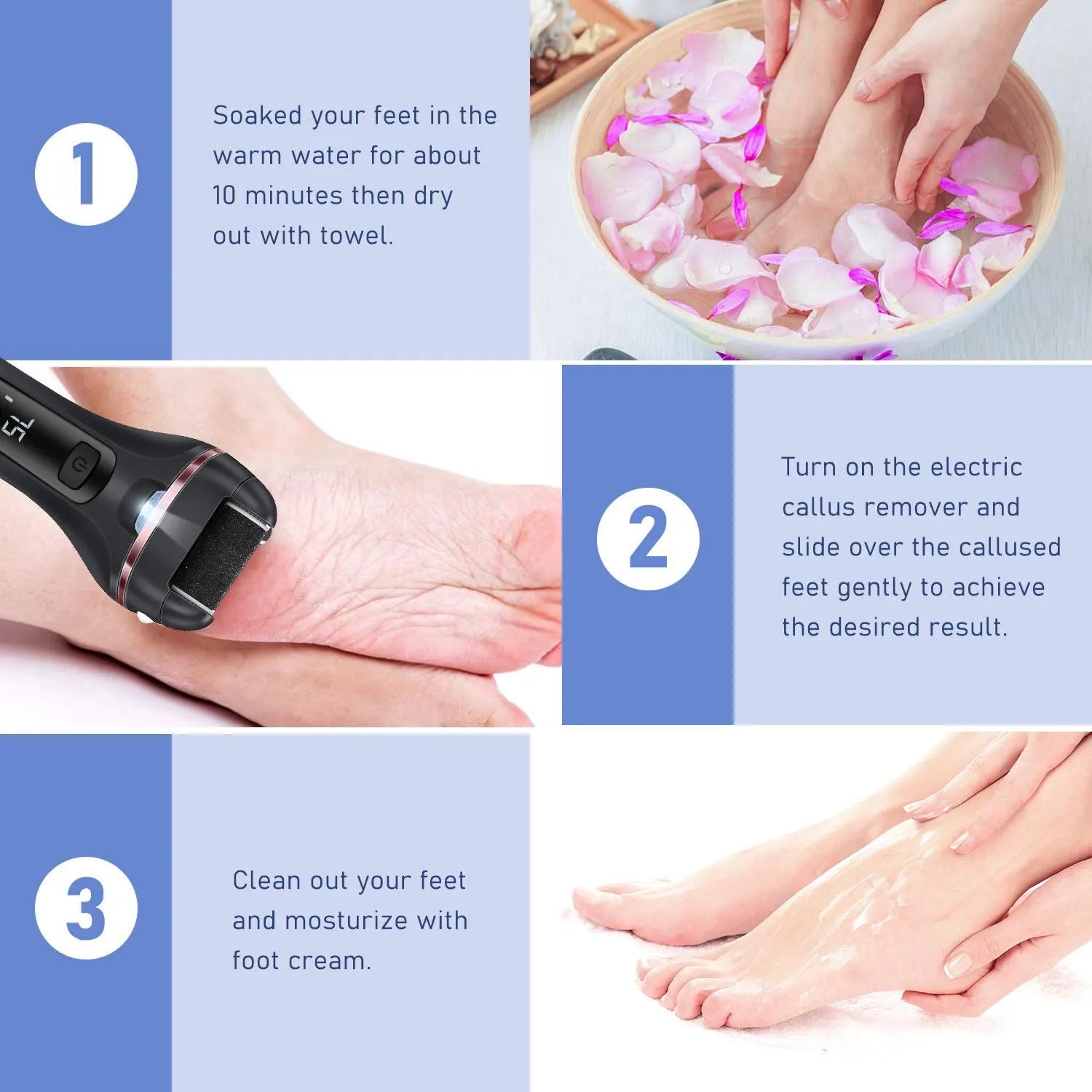 Electric Grinding Pedicure Tools Foot Sandpaper File for Heels Professional Foot Care Tool Dead Hard Skin Callus Remover