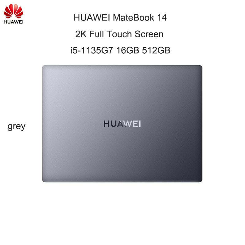 2021 HUAWEI MateBook 14 Laptop 14 Inch IPS 2K Touchscreen Notebook i5-1135G7/i7-1165G7 16GB 512GB  Iris Xe Graphics Netbooks