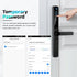 Waterproof Tuya WiFi Camera Biometric Fingerprint Lock RFID Card Code Keyless Electronic Smart Door Lock for Aluminum Glass Door