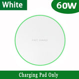15W Wireless Charger Pad for iPhone 14 13 12 11 Pro Max X Samsung Xiaomi Phone  Chargers Induction Fast Charging Dock Station