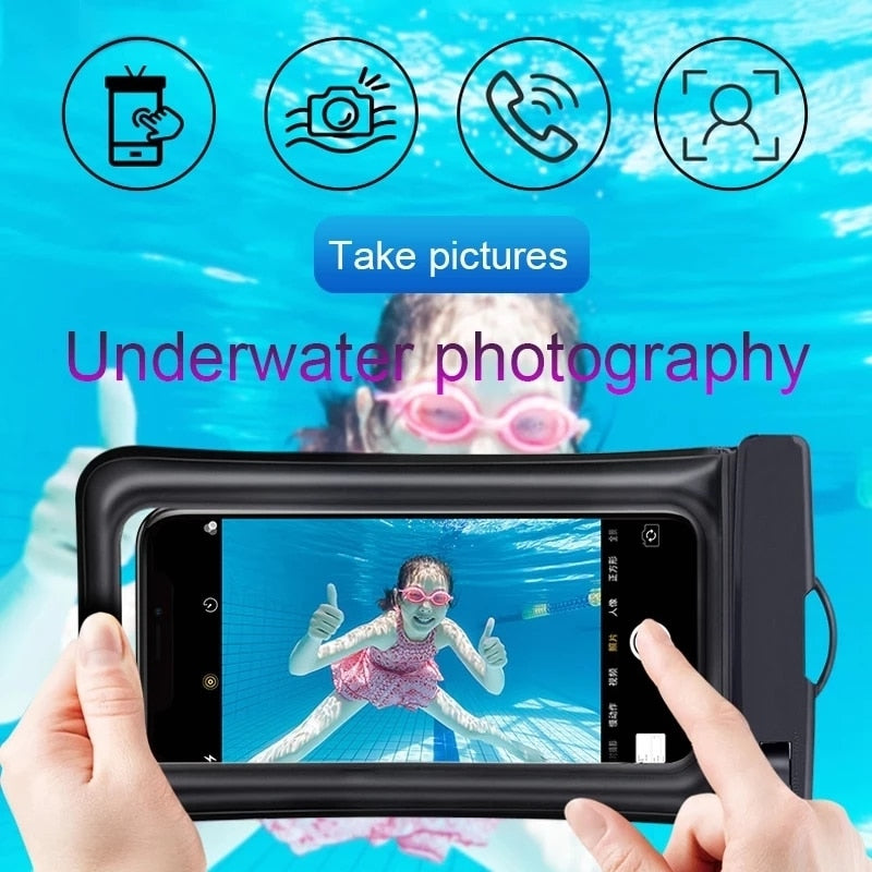 IP68 Universal Waterproof Phone Case Water Proof Bag Swim Cover For iPhone 13 12 11 14 Pro Max Samsung S22 Ultra Xiaomi Huawei