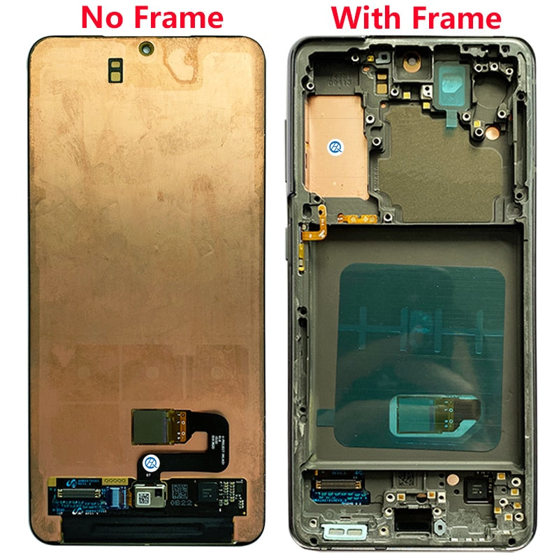 Original LCD For Samsung Galaxy S21 5G G990F G991F G991U G991B/DS Lcd Display Touch Screen 6.2'' With Frame With Dead Pixel