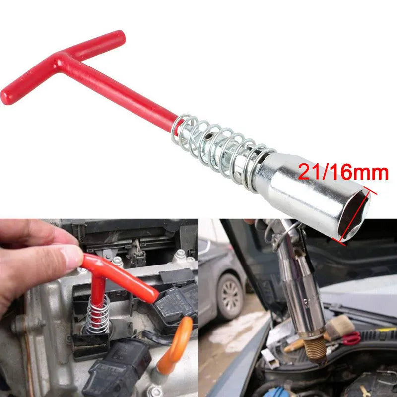 Spark Plug Removal Tool Wrench 360 Degree Spark Plug Removal Socket Wrench Auto Car Repair Tool 14mm 16mm 21mm Universal