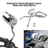 Universal Motorcycle Scooter Chrome High Definition Skeleton Hands Claw Side Rear View Mirrors for Motorbike E-Bikes ATV with 10