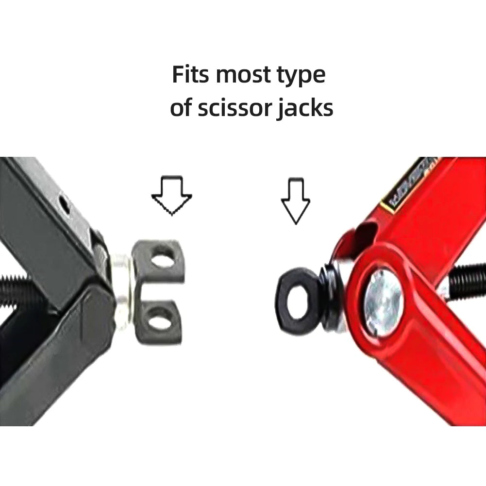 1/2 Inch Scissor Jacks Adaptor Drive Impact Wrench Adapter Tool Jack Shear Chrome Vanadium Steel Adapter Steel Ball Joint Rod