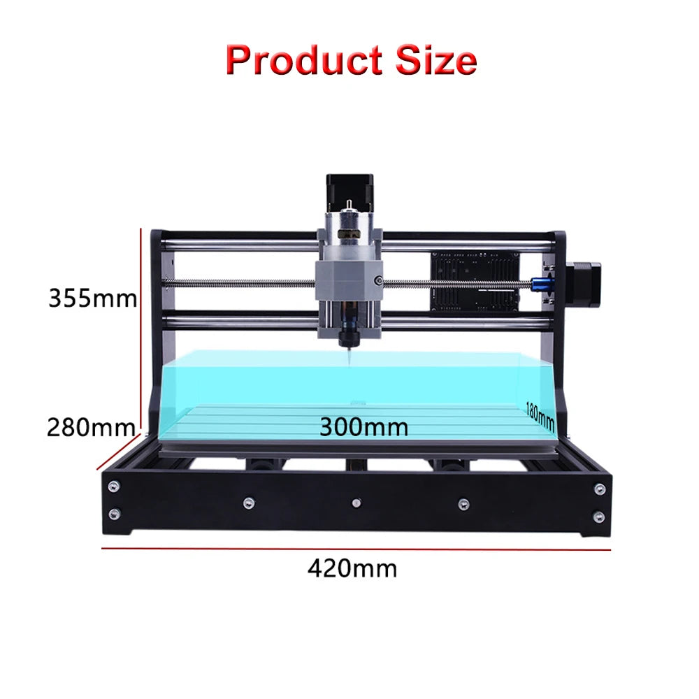 CNC 3018Pro Woodworking Engraving Machine 7W-20W Laser 3-Axis GRBL Controller Engraving Machine For Carving Plastic Wood Acryli