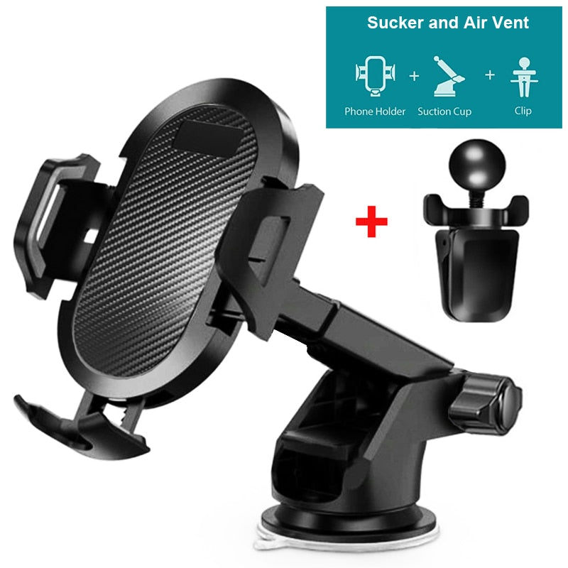 Car Phone Mount Long Arm Suction Cup Sucker Car Phone Holder Stand Mobile Cell Support For iPhone Huawei Xiaomi Redmi Samsung