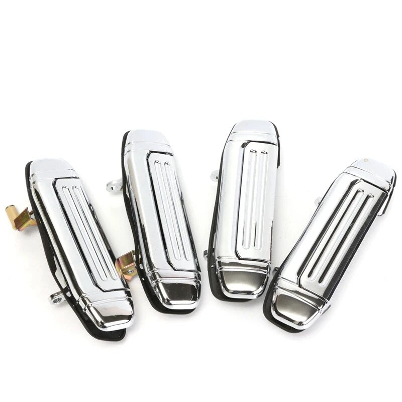 4pcs Car Mofaner Chrome Door Handle Replacement For Mitsubishi PAJERO 1992 1993 1994 1995 1996 1997 Car Accessories Door Handle