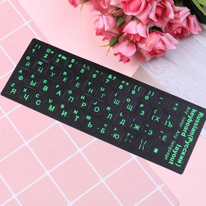 Russian Keyboard Cover Stickers For Mac Book Laptop PC Keyboard 10" TO 17" Computer Standard Letter Layout Keyboard Covers Film