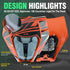 PowerZone Motorcycle  Headlight Headlamp Head Light Supermoto Fairing For KTM EXC SXF MX Dirt Bike Enduro  Headlight