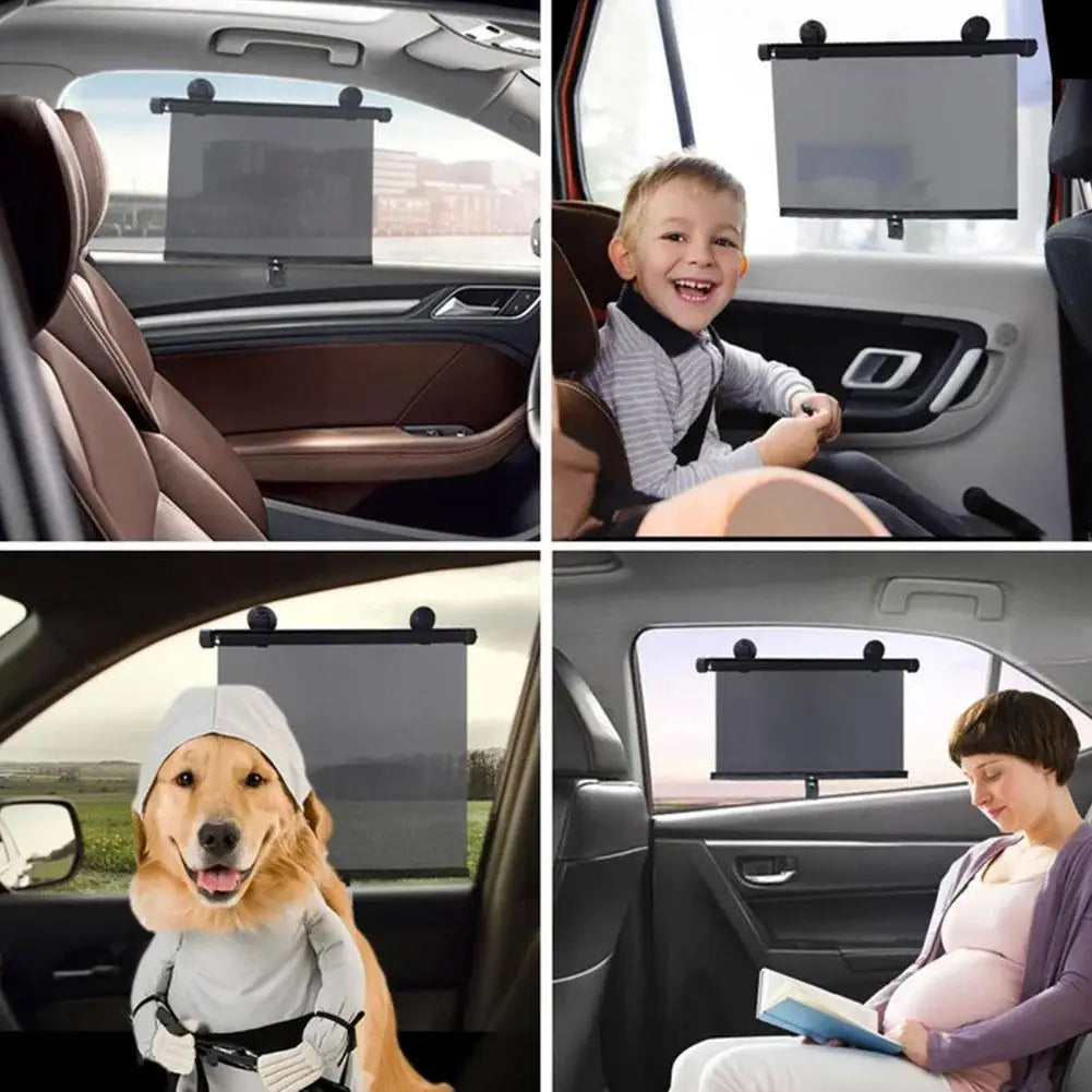 50*125cm Retractable Car Auto Side Window Sun Shade Mesh Solar Windshield Front Curtain Cover Windshield Protect Sun R6I7