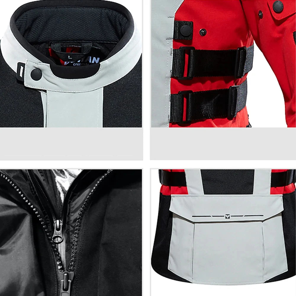 Winter Motorcycle Warm Jacket Built-in Heated Cycling Warm Weatherproof Jacket Race Motorcycle Riding Heated Jacket Comforts
