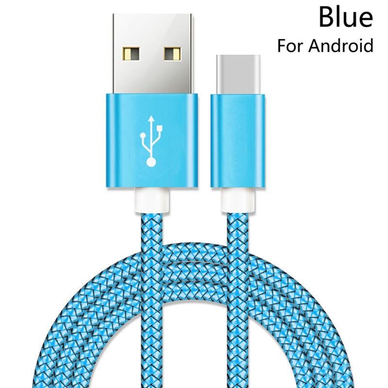 1/2/3Meter Type C USB Charger Cable 25cm Short Cabel Nylon Long Kabel for Xiaomi 9 Mix 4 Redmi Note 7 8 Pro Samsung Note 10 Plus