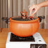 Multifunctional Plumpy Non-stick Micro Pressure Pot Household Pressure Cooker Large Capacity Pumpkin Pot Thermal Cooker Medical