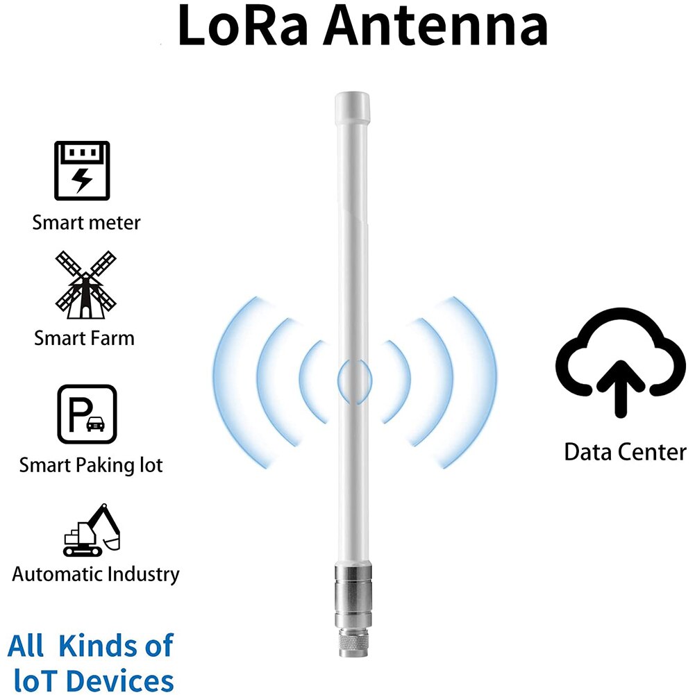 5.8dbi 868-930Mhz Antenna Kit Hotspot LoRa Helium Miner Omni Fiberglass Aerial Antenna With Ultra-low Loss For BOBCAT RAK NEBRA
