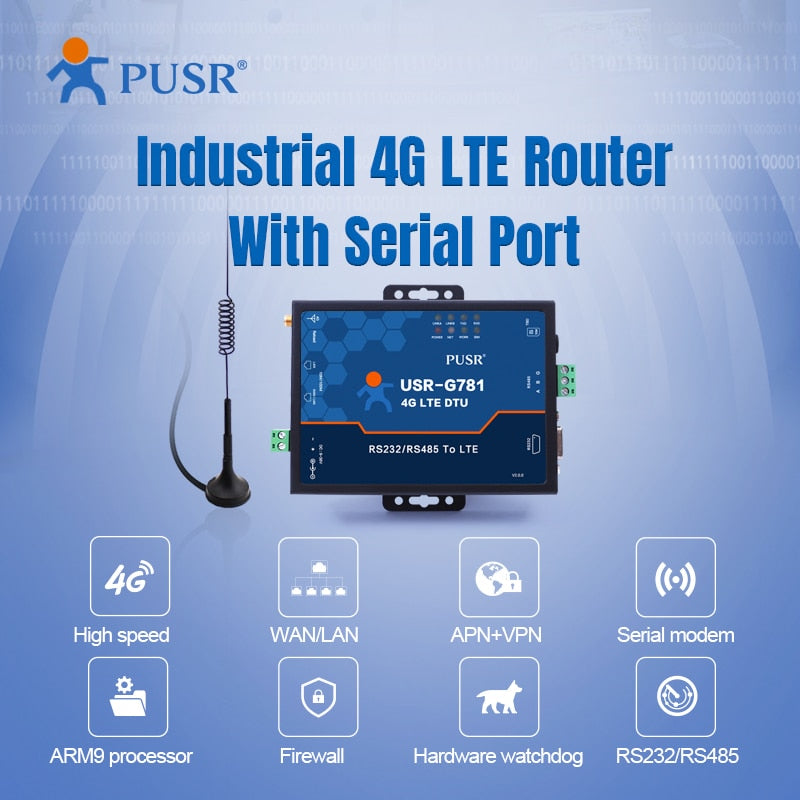 PUSR Industrial cellular modem 4g lte bus modem  Australia version 4g wifi modem USR-G781-AU