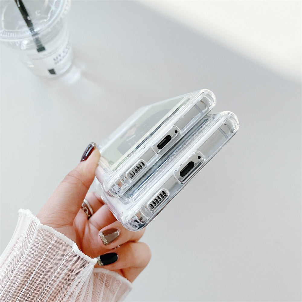 Card Holder Wallet Clear Case For Xiaomi Mi 11 Lite 5G NE Case Redmi Note 10 9 12T 11S 9S 10S Poco X3 Pro X5 M3 9C NFC 9A Covers