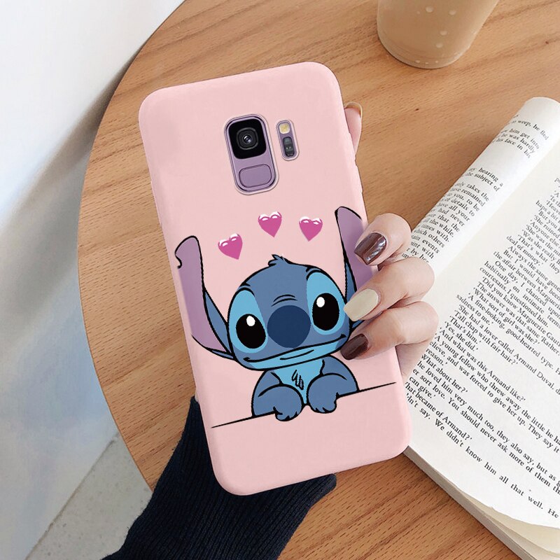 For Samsung Galaxy S9 S 9 Plus Camera Protect Soft Cover Silicone Cute Cartoon Lilo Stitch Phone Case Funda For Samsung S9+ Capa