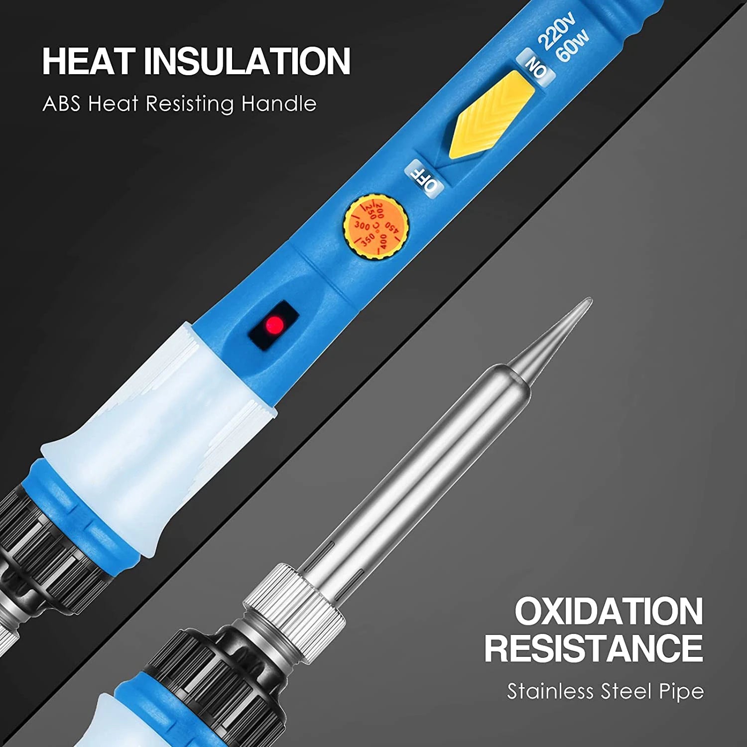2023 Solder iron Adjustable Temperature Soldering Iron kit 60W Welding Tools Repair Heater Soldering Gun With Multimeter