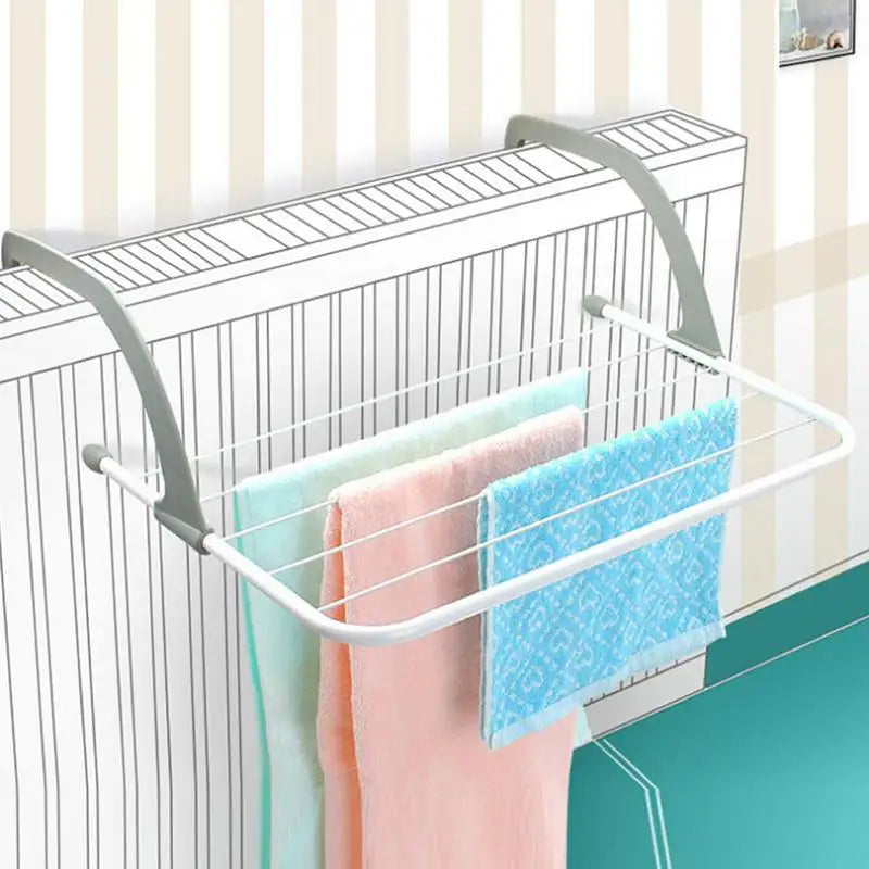 Wall Mounted Drying Racks Folding Clothes Hanger Space Saving Balcony Clothes Drying Rack Indoor And Outdoor Laundry Dryer