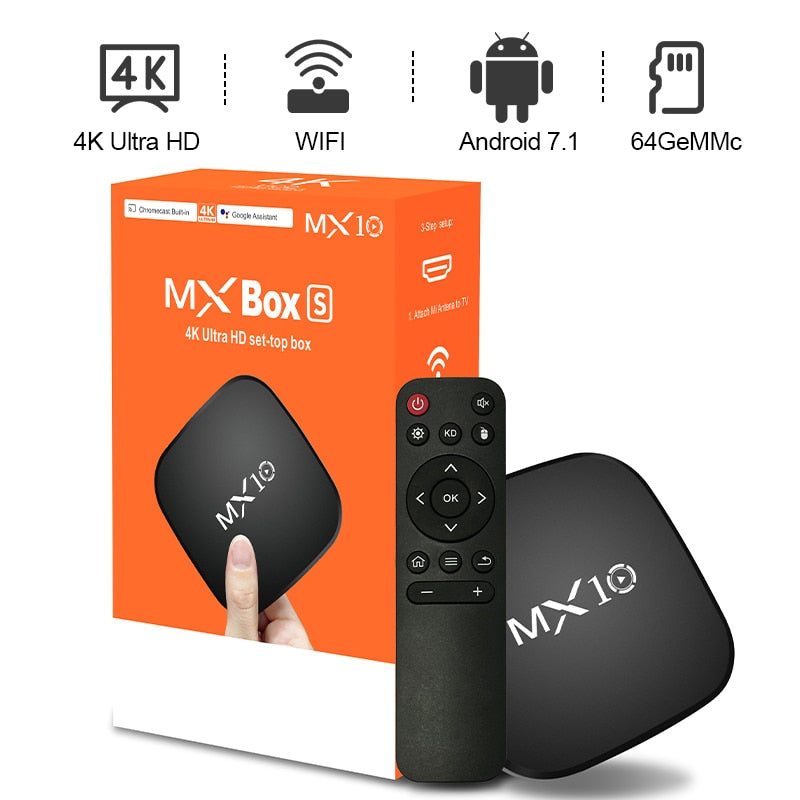 Transpeed Android 7.1 TV Box 2.4G Wifi Allwinner PK3228  8gb Rom Youtube Media Player Mxq Pro 4k Set Top Smart TV Box EU Plug