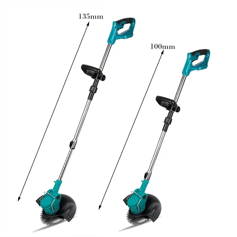 Cordless Lawn Mower Handheld Electric Grass Trimmer Adjustable Home Gardening Mowing Tools For Makita 18V Battery