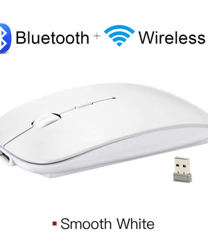 Rechargeable Wireless Mouse Bluetooth Mouse Computer  Ergonomic Mini Usb Mause 2.4Ghz Silent Macbook Optical Mice For Laptop Pc