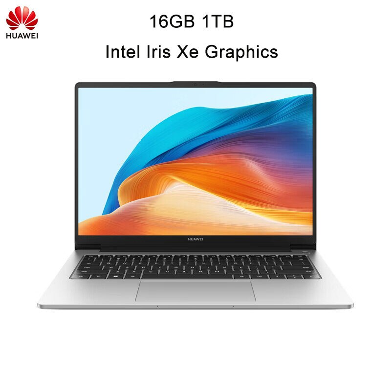 HUAWEI MateBook D 14 2023 Laptop 14 Inch IPS Screen Netbook i5-1340P i7-1360P 16GB 512GB SSD Intel Iris Xe Graphics Notebook