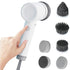 Electric Spin Scrubber Power Scrubber Cordless With 5 Replaceable Cleaning Brush Heads Scrubber For Cleaning Tub Tile Floor Sink