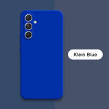 Original Square Liquid Silicone Phone Case for Samsung Galaxy A54 5G Camera Protective 360 Shockproof Cover SamsungA54 Housing