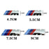 1P ABS Car Side Fender Emblem Badge Sticker For M M1 M2 M3 M4 M5 M6 G01 F20 G30 F30 F31 E36 E87 E60 E91 X1 X3 X5 Accessories