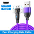 AUFU USB Type C Cable For Realme Huawei P30 3A Fast Charging Data Cord For Samsung Oneplus Poco F3 IPhone Charger Micro USB Wire