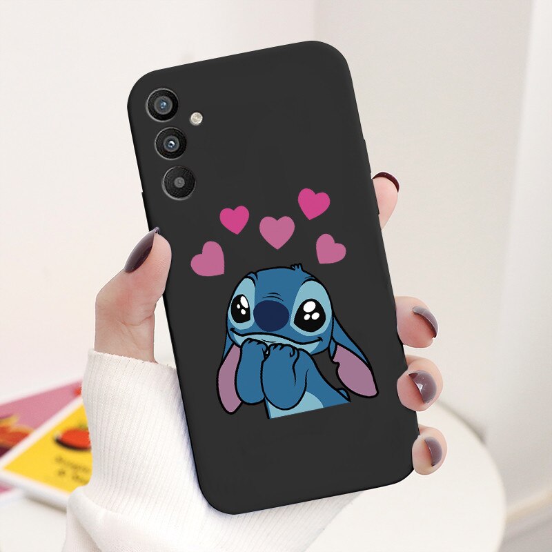 For Samsung Galaxy A34 5G Case 6.5" Soft TPU Back Cover Cute Stitch Lilo Disney Coque For Samsung A 34 A34 SM-A346E Funda Bumper