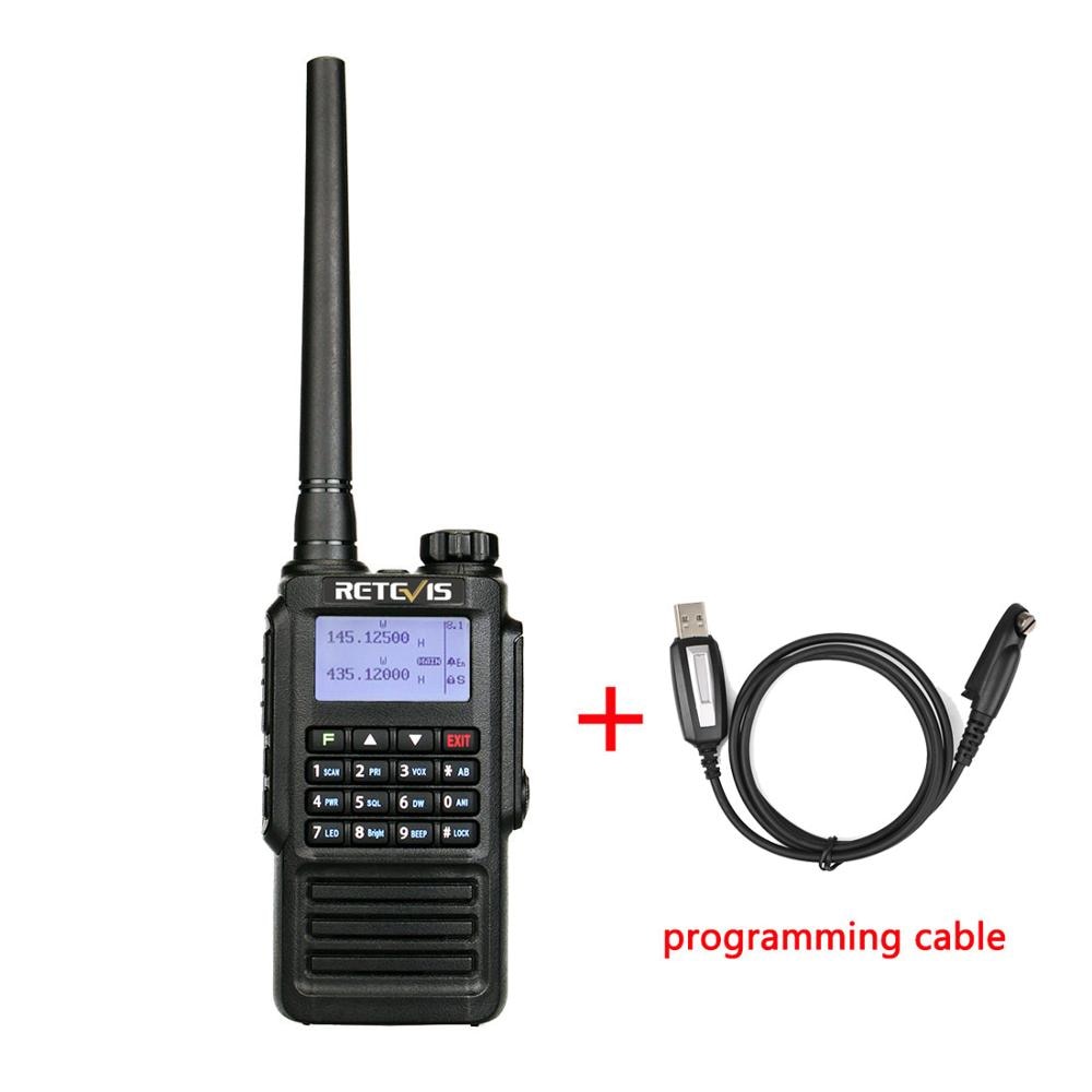 RETEVIS RT87 Walkie Talkie Waterproof IP67 Ham Radio Amador Two-Way Radio 5W VHF UHF Dual Band Analog Handy Ht Hunting Airsoft