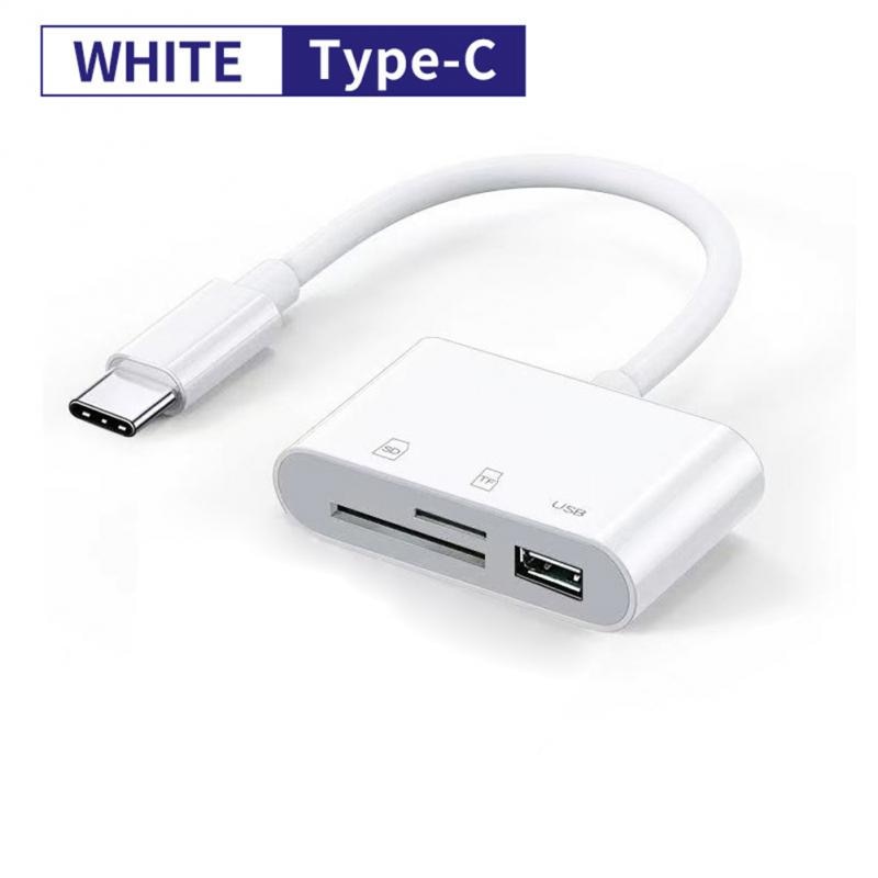 Type-C Adapter TF Memory Card Reader OTG Adpter Multi-function For IPad Android Phone Micro USB Type C Cards Reader Converters