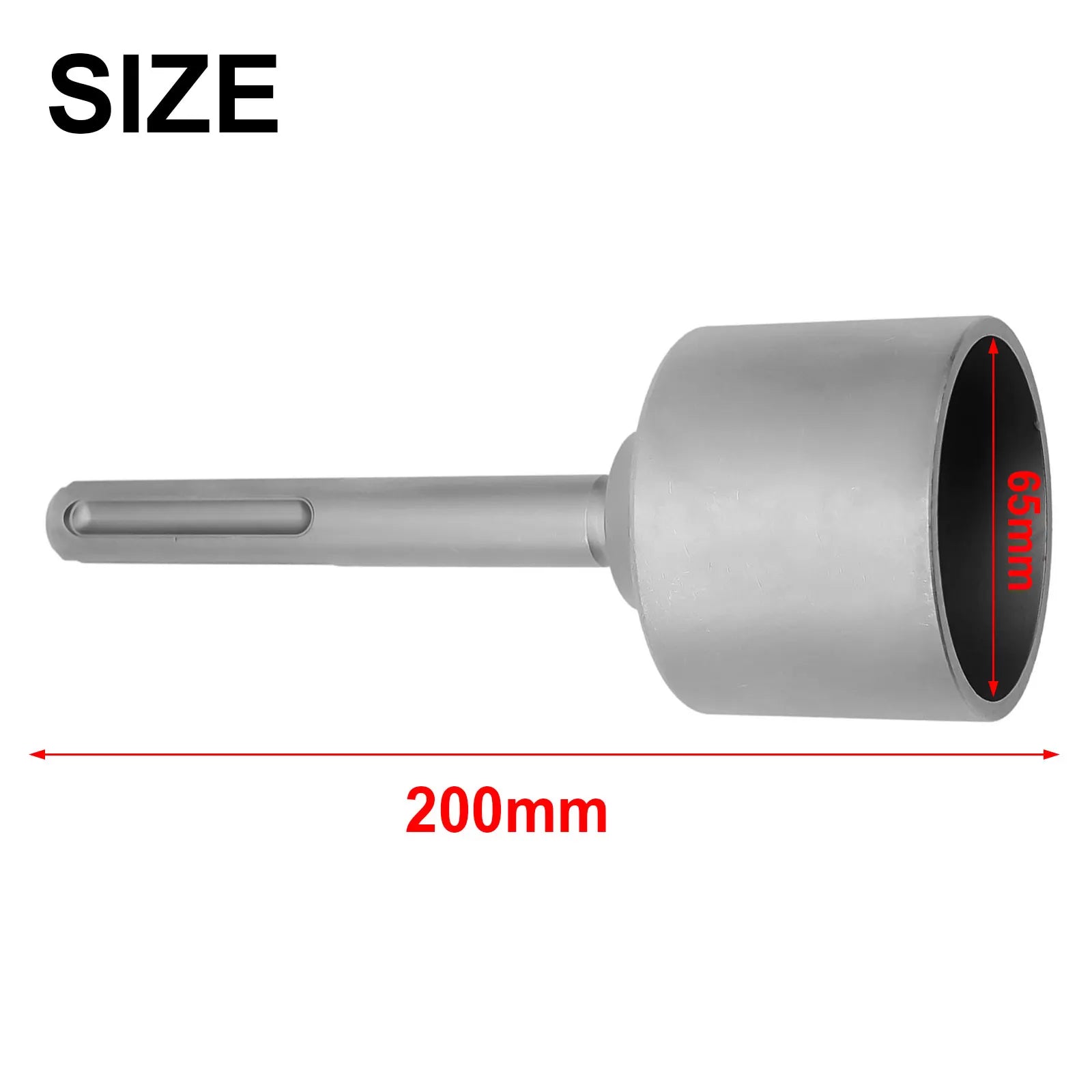 1PC X Ground Rod Driver 30/45/65mm Heavy Duty SDS-MAX T Post Ground Rod Driver Tool Forged Steel Drill Bit Driver Durable Hammer